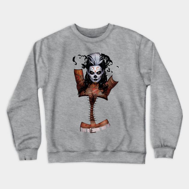 Santa Muerte Crewneck Sweatshirt by Sentry616